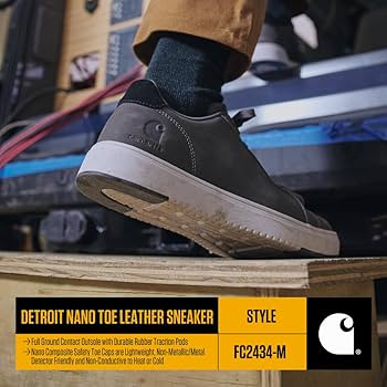 Amazon.com: Carhartt Men's Detroit Nano Toe Leather Work